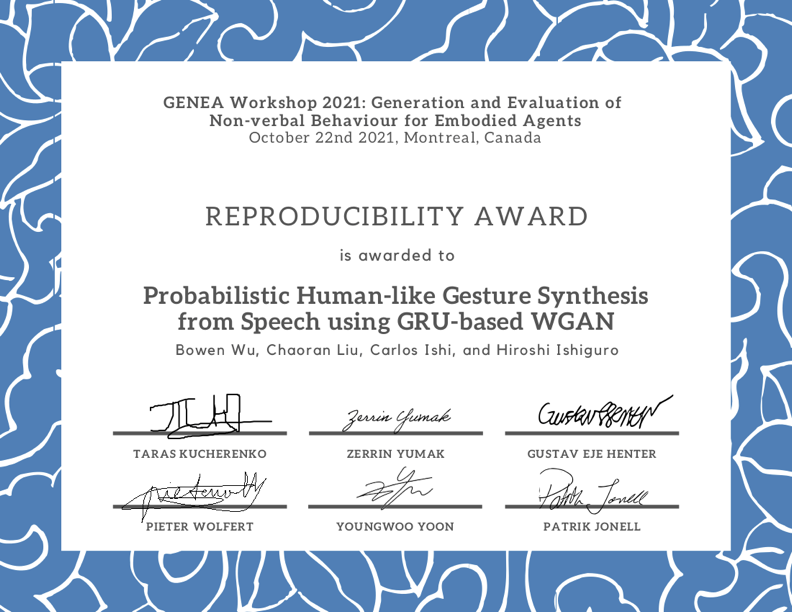 reproducibility award