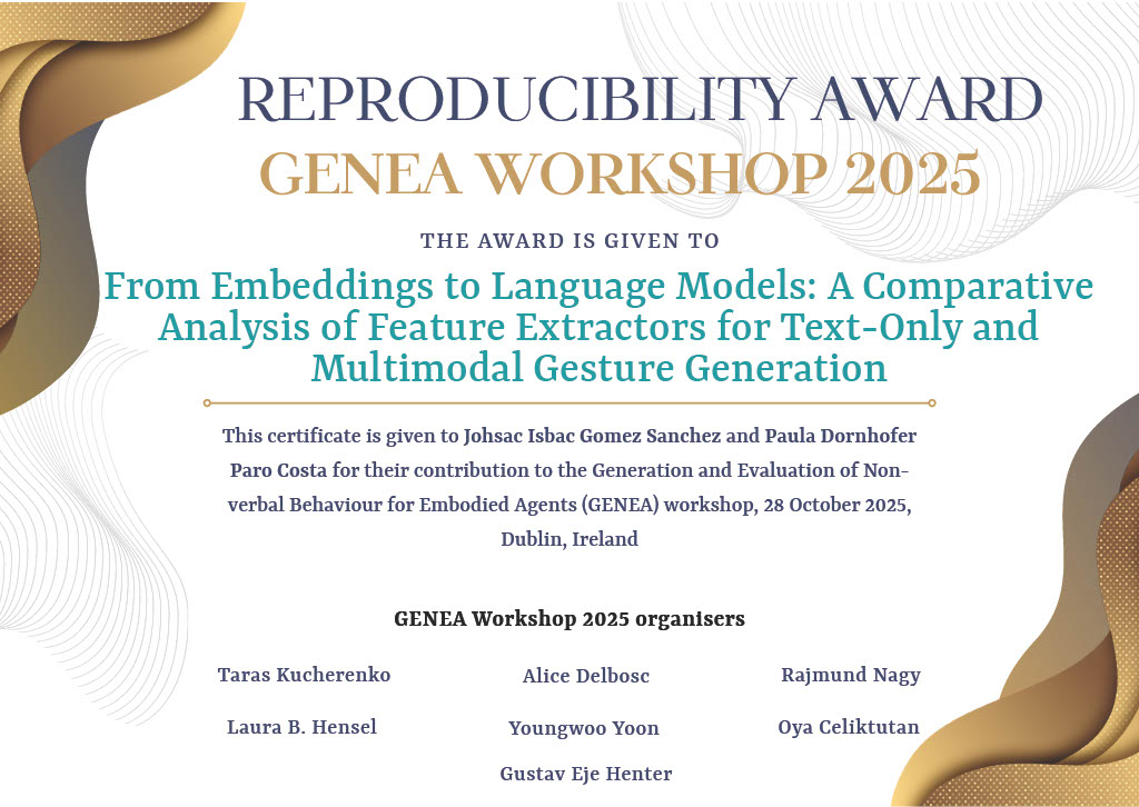 reproducibility award